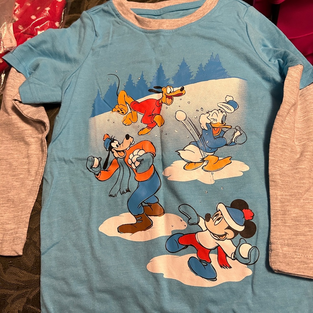 Disney boys long sleeve shirt size 3T blue gray grey